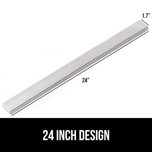 The Original Gorilla Grip Stainless Steel Magnetic Knife Holder, 24 Inch, Heavy Duty Magnet Strip For Knives, Wall Or Refrigerator Mounted Bar, Easy Install Rack, Securely Store And Organize Kitchen #TOP6