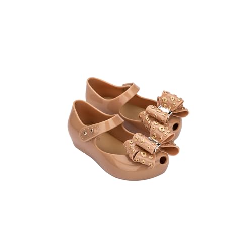 mini melissa Ultragirl X Peep Toe Mary Jane Flats for Little Kids