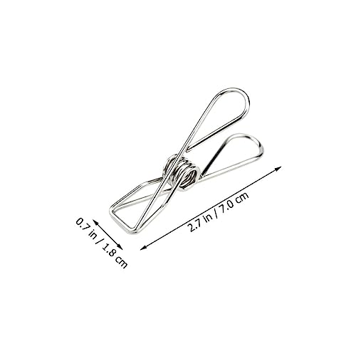 20 Pinces Métalliques Multi Usage pour Sacs Alimentaires et Documents