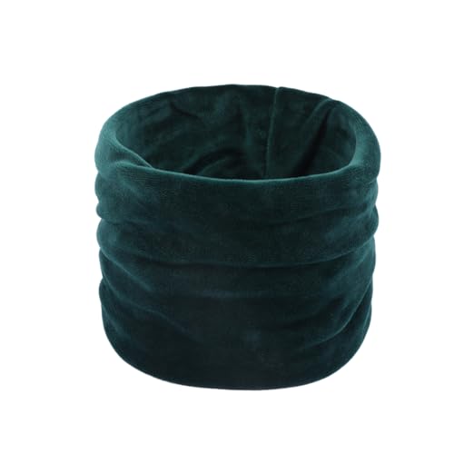 Didiseaon Winter Outdoor Scarf Windproof Cold Scarf for Men and Women Stylish Circle Neck Warmer Dark Green for Cold Weather Activities