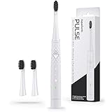 AquaSonic Pulse – Ultra Whitening Electric Toothbrush w Activated Charcoal Whitening Bristles –...