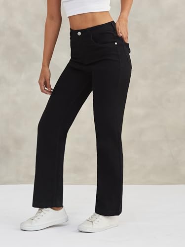 Image of Dolce Crudo Women's High Waist Straight Fit Jeans