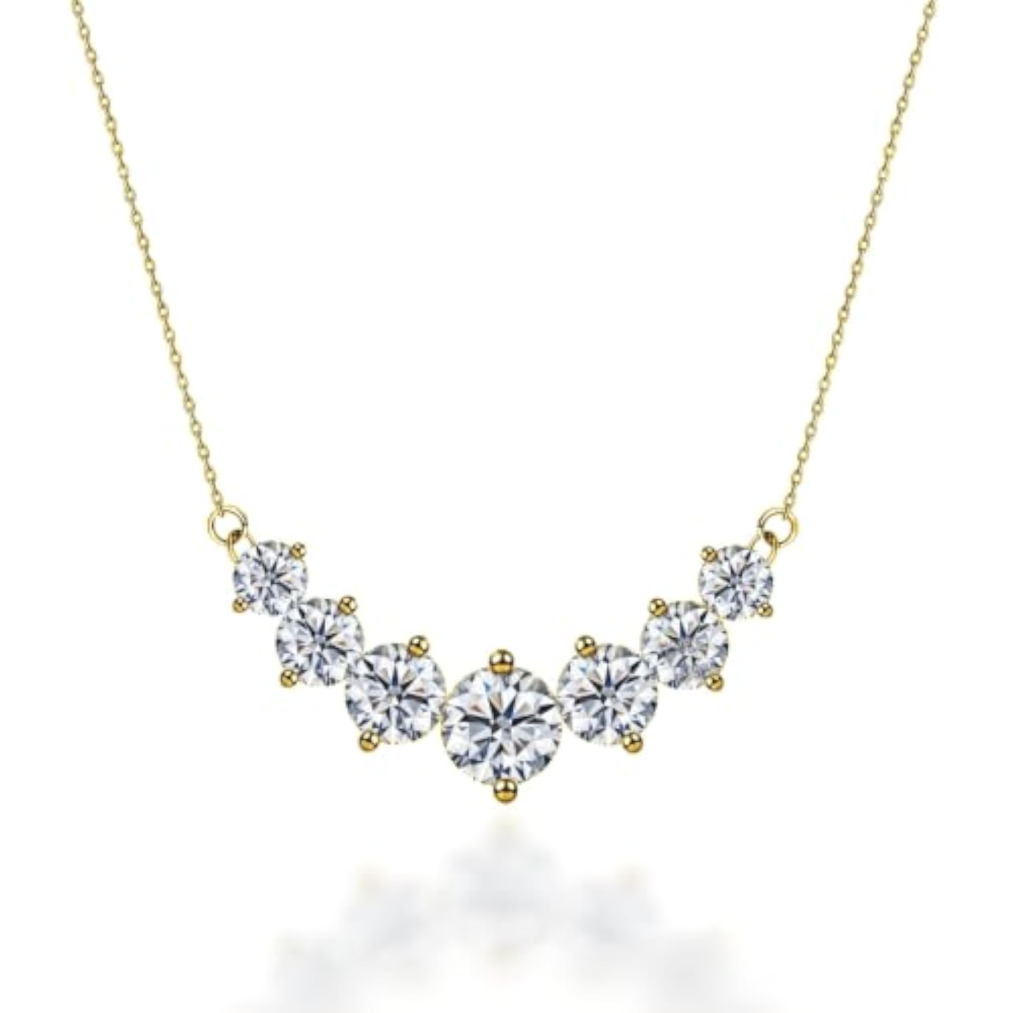 925 Silver Graduated Bar Pendant Necklace