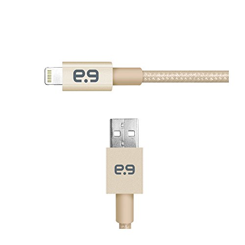 PureGear Braided Metallic Charge-Sync Cable for Apple Lightning devices - Gold 48