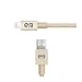 PureGear Braided Metallic Charge-Sync Cable for Apple Lightning devices - Gold 48"