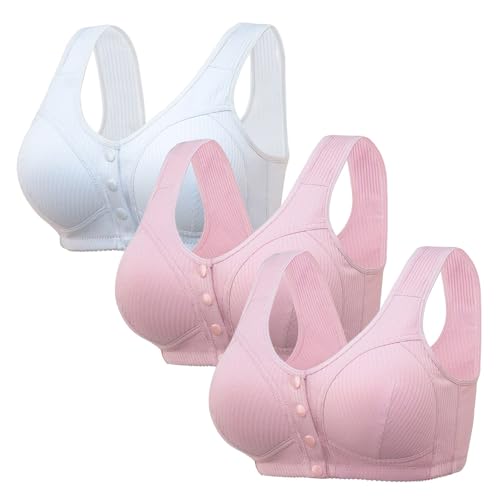 Sujetador de lencería para mujer, tirantes ajustables, sujetadores de cobertura completa, cómodos sujetadores inalámbricos sin aros, gris, 50