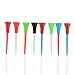 BESPORTBLE Unbreakable Golf Tee Pegs 86mm Plastic Spikes Lightweight 40pcs Tee Pack Random Color