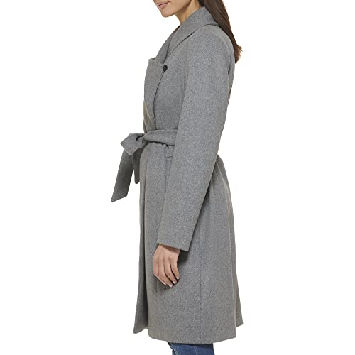 Image of Cole Haan Women's Belted Wool Blend Wrap Coat