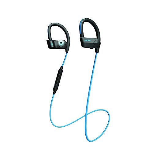 Jabra Sport Pace Wireless One-Piece Bluetooth Stereo in-Ear Headset Over-Ear Style Earbuds, Blue (Non-Retail Packaging)