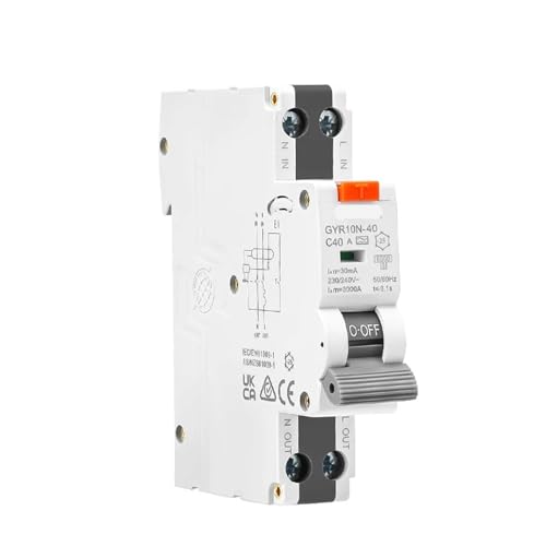 Disyuntor de corriente residual 230V con protección contra sobrecorriente de 6KA Tipo A 32A