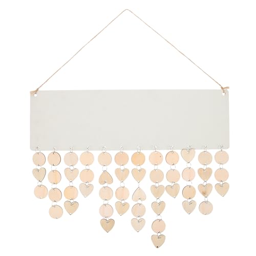 KALLORY 木製家族誕生日ボード 可能木片付き壁掛け誕生日リマインダー 便利な年月カレンダー 家族の記念日管理に