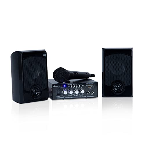 QUALITÀ DEL SUONO: un amplificatore e due altoparlanti con una potenza di 2 x 50 W max. fornire un suono forte con una qualità del suono stabile. Grazie alla funzione Bluetooth, i file audio vengono trasmessi in modo affidabile tramite smartphone, tablet o laptop.