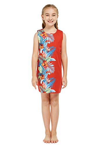 Matchable Family Hawaiian Luau Men Women Girl Boy Clothes in Orchid Paradise Red2