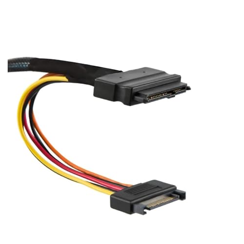 Cable interno SFF-8643 a U.2 SFF-8639 con conector SATA 15 pin 0.5 m miniatura 3