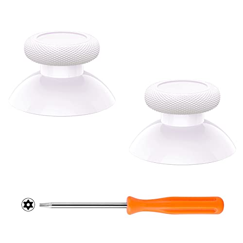 eXtremeRate Joysticks para Xbox Series S X Control Palancas Analogicos Joystick Reemplazable para Xbox One Repuesto para Pulgar Thumbsticks para Xbox One S/X/Estandard/Elite Mando(Blanco Puro)