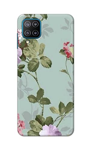 Image of Printed Hard Back Cover Case for Samsung Galaxy F12 Back Cover (Floral Painting) -702