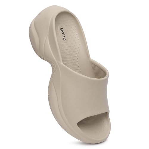Image of YOHO SLR 102 Slip-Ons for Women | One-Piece EVA Build | Lightweight & Water-Resistant | Ergonomic Contour Design | Bold Fashion Silhouette | Sculpted Footbed | All-Day Ease