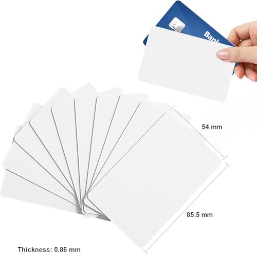 40 Stück NFC-Karten, leere NFC-Tags NTAG215 Karten, wiederbeschreibbare NFC-Visitenkarten Weißer NFC-Chip 215 Karten, 504 Byte Speicher NFC-Tag Kompatibel mit Android- und NFC-fähigen Mobiltelefonen
