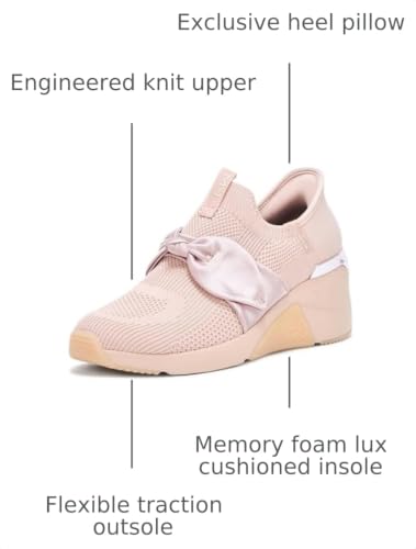 Image of Skechers Women's A Wedge - Enzie Hands Free Slip-ins | Casual wedge sneaker, Slip-ins techology, Wedge Fit, Lux Memory Foam, Engineered Knit upper