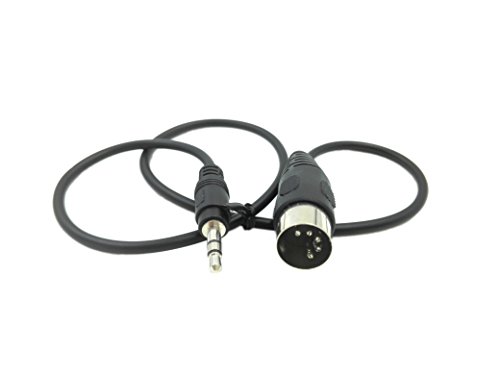 Cable DIN 5 pines a Jack 3.5mm macho 0.5 m miniatura 5