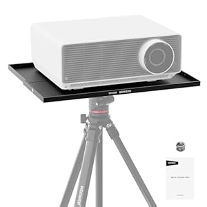 NEEWER 15"×11"×0.5" Metal Laptop Projector Notebook Tray Holder Detachable with 1/4" to 3/8" Screw Adapter for Tripod Mount Stand for Stage Meeting Outdoor Lecture (Tripod Stand NotIncluded), MS016A
