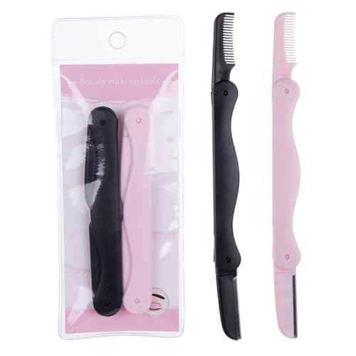 Didiseaon -in-one Eyebrow Hair Shaper Double-Sided Razor Lightweight Safe for Home/Outdoor Use Comb Easy Storage