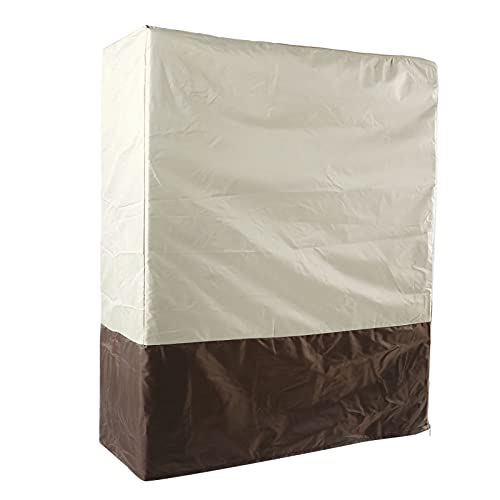 Natudeco Folding Bed Dust Cover Daybed Storage Cover Fits 32" Single Folding Beds Waterproof Protection Rollaway Bed Cover for Indoor Outdoor(33.4"x12.9"x42.1")