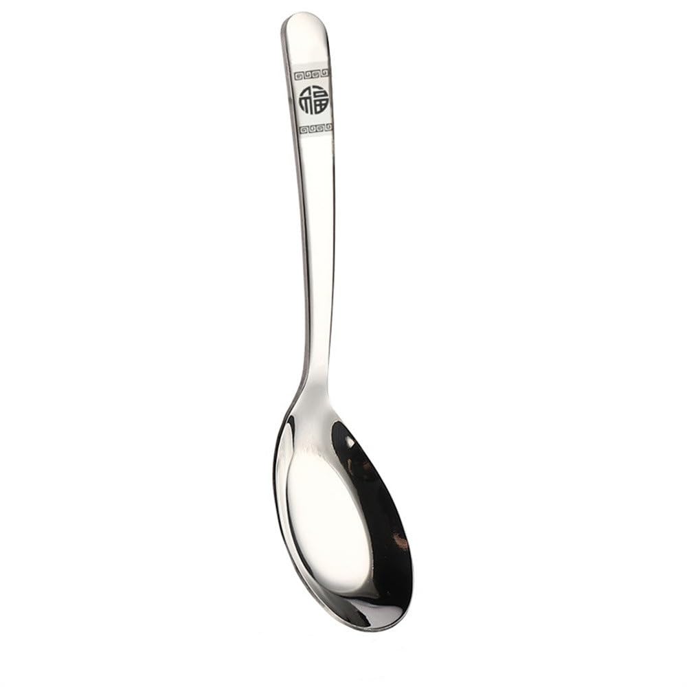 Löffel-Besteck-Set Haushalts-Erwachsenen-Kinder-Abendessen-Rührlöffel für Einfache Reinigung(17.8x4.2cm)
