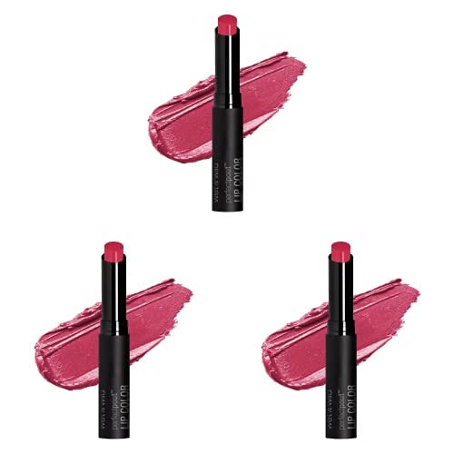 wet n wild Perfect Pout Lipstick, Hot Pink | Vegan | Gluten-Free | Cruelty-Free | Lip Color (Pack of 3)