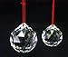 Petrichor Clear Crystal Hanging Ball Feng Shui Prisms Sun-Catcher Window Decorative Good Luck Prosperity - Home Decoration/Gifting (40 MM)