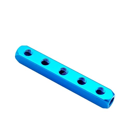 Colector neumático con conectores rápidos para distribución eficiente de aire de 1/4" 7