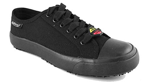 Laforst Womens 3314 Daisy Lace Up Slip Resistant Sneakers Black Sunbrella (7.5)