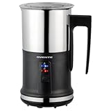 OVENTE Electric Milk Frother and Steamer, Automatic Hot and Cold Foam Maker for Coffee, Latte, Cappuccino, Macchiato or Hot Chocolate, 500W...