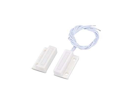 5Sets Nc Magnetic Reed Switch Mc 38 Mount Wired Door Window Sensor Recessed Alarm Security System Normally Closed, White #TOP1