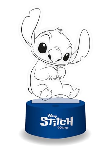 ARDITEX Lampe LED effet 3D Lilo & Stitch 17 x 13 x 9 cm Cadeau idéal pour enfant