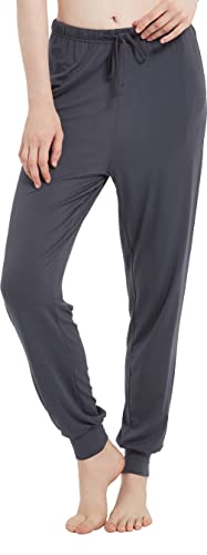 Image of GYS Women's Pajama Pants - Viscose Made from Bamboo, Joggers Pants with Pockets Comfy Lounge Sleep Pants Pj Bottoms