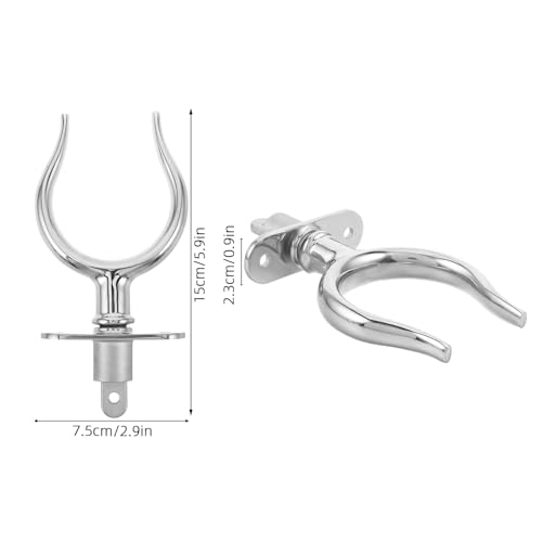 Soporte para balsa salvavidas Milisten de acero inoxidable premium 2