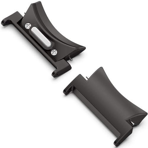 NINKI 20MM Watch Band Adapters Compatible Samsung Galaxy Watch 7 / FE 2024/6/ 5 Bands Connectors Replaceable Metal Band Adapters for Galaxy Watch 7/FE 2024/6 Classic/5 Pro/4 Classic Connectors Black