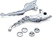 Kuryakyn 1984 Motorcycle Handlebar Accessory: Zombie Clutch and Brake Trigger Levers for 2017-19 Harley-Davidson Touring Motorcycles, Chrome, 1 Pair