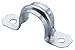 Halex, 1/2 in. 2-Hole Electrical Metallic Tube (EMT) Straps , 96161, 4 per pack,Silver