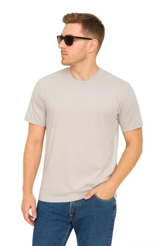 Image of Men's T-Shirts Ringspun Cotton Crew Neck Tee Shirts|Casual Wear T Shirt | Pre Shrunk with Panel Wash