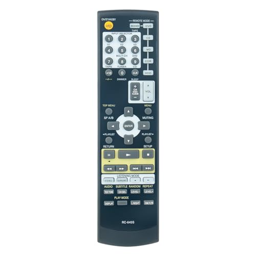 Télécommande RC-645S de rechange pour récepteur AV Onkyo TX-SR304S et série HT