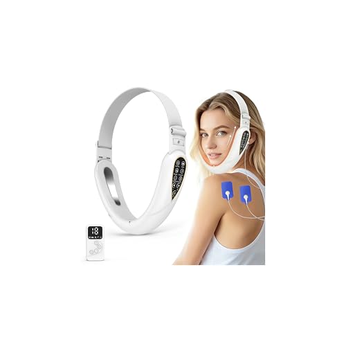 Appareil de massage électrique en V anti double menton avec lifting EMS