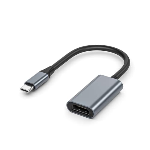 TY>pe C - HDMI互換ケーブル USB C - HDMIコンバーター HD 4K USB 3.1 HDTVケーブルアダプター Chromebook用(Aluminum)