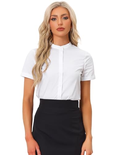 Questo vestito è composto da diversi punti di design: colletto rialzato, manica corta, abbottonatura.