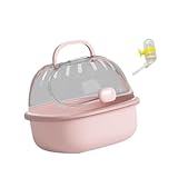 【Conception portable】: Le transporteur de voyage du hamster adopte une conception portable, vous permettant de sortir facilement vos animaux de compagnie, ce qui leur permet de profiter d'activités de plein air à tout moment et n'importe où