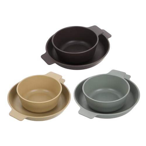 Toddmomy Unbreakable Outdoor Dinnerware Sets Portable Camping Plates Bowl Set for Camping Picnic Outdoor Activities