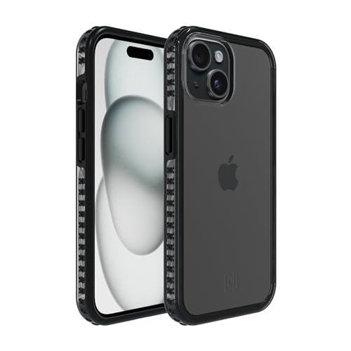 Incipio Grip pour iPhone 15 coque anti-chute avec grip antidérapant noir et transparent