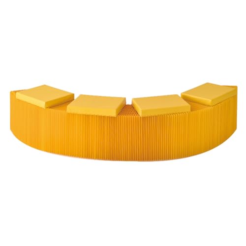 Tabouret en papier pliant avec coussin canapé banc extensible - 2