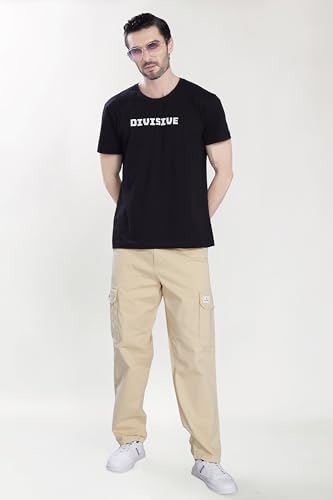Image of DIVISIVE Men's Loose Baggy Fit Cotton Cargo Pants